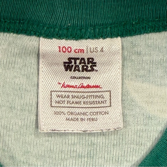 Hanna Andersson Grogu Pajama Set Boys 4 100 cm Girls Long Johns The Mandalorian - Picture 3 of 4